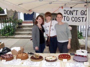 Claire Zerny's popular Flour Of London patisserie stall at Alma Street Fair 2014