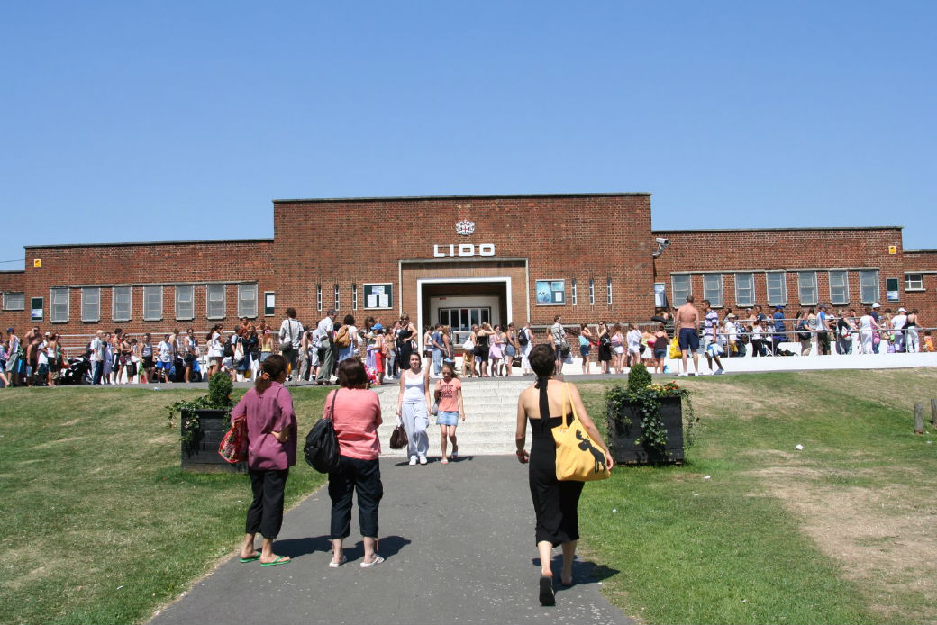 Attracting droves: the lido. 