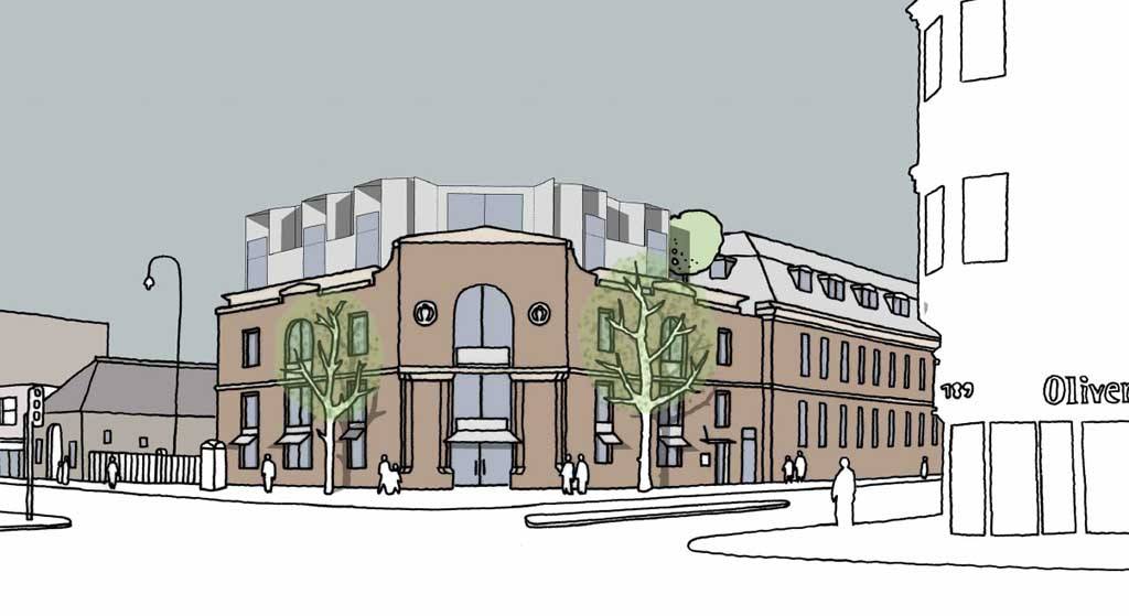 Artist's impression of plans to include an arts cinema
