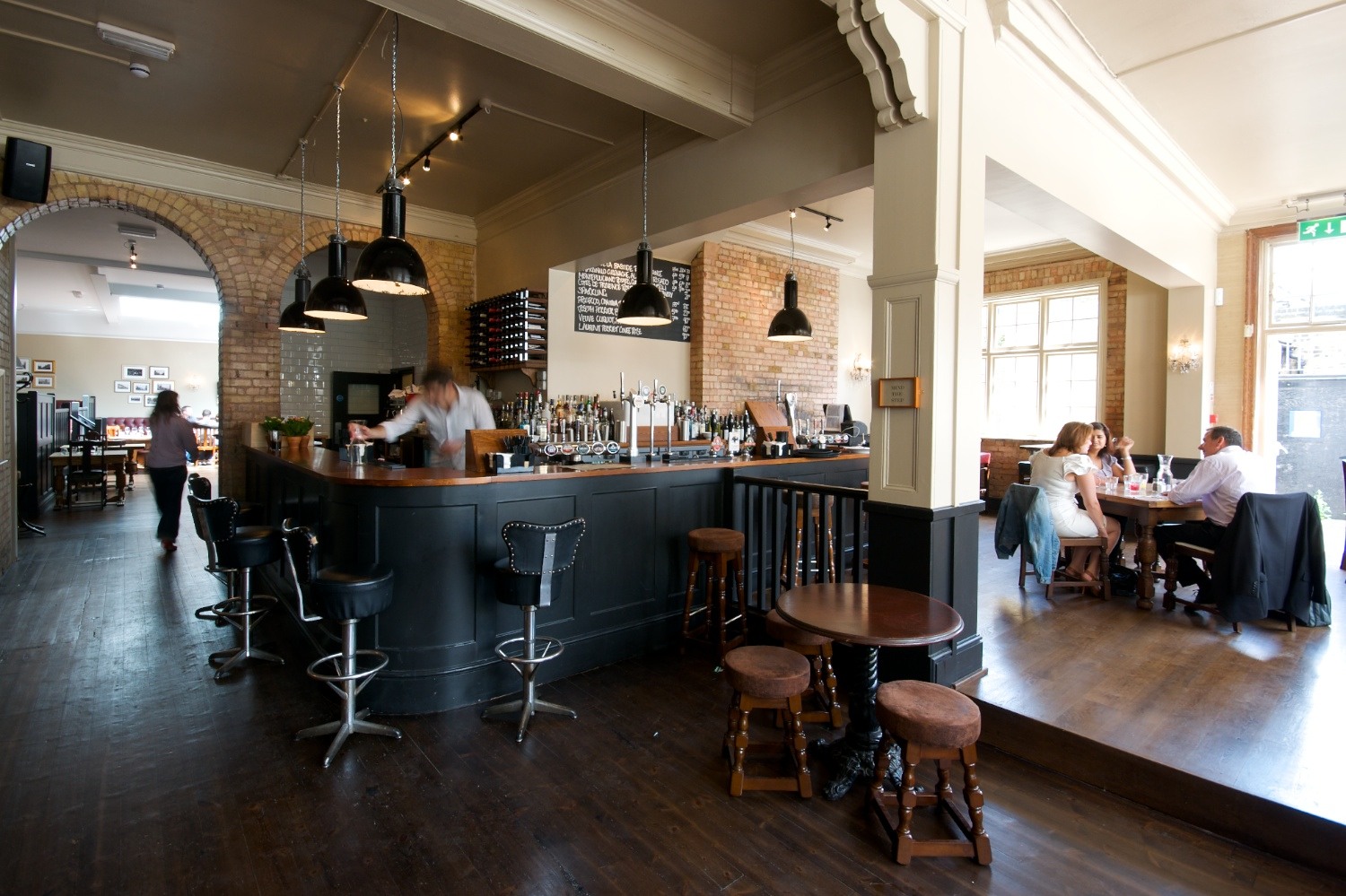 Polished: the current bar interior.