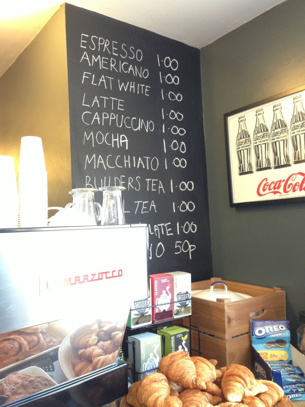 You can't argue with that. Everything's a quid at both branches of House Presso. Pic: SE