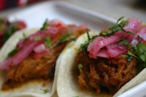 Pork pibil tacos. Photo: Wahaca