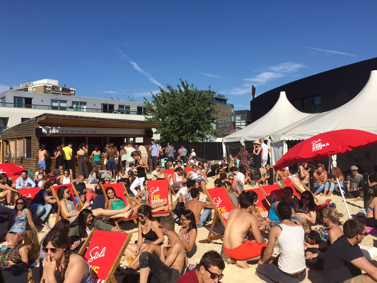 Absolutely rammed. Crowds hit the beach on one of the hottest days last summer. Photo: SE