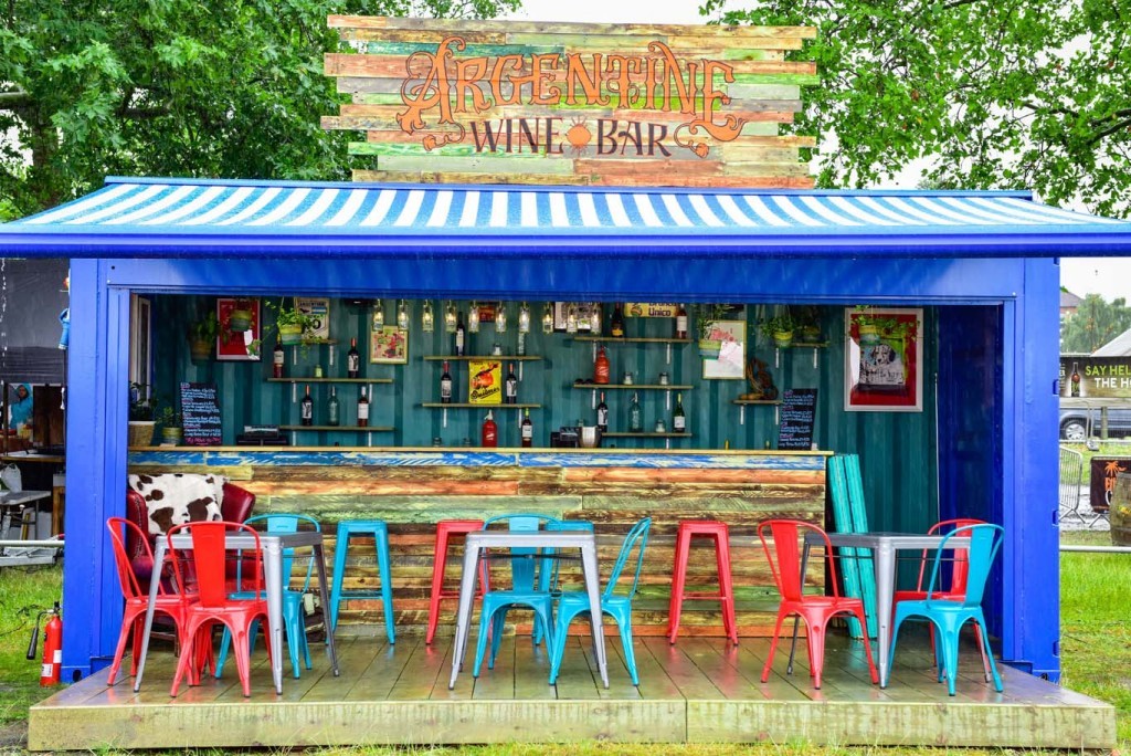 Wine from Argentina, served from this shipping container? Yes Please. Photo: PR