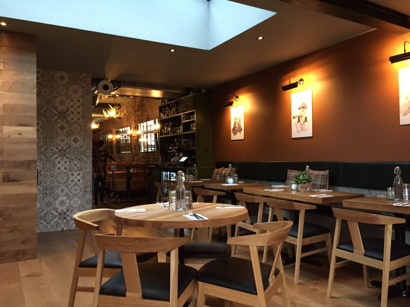 Scandi: the airy back dining room at Lazy Hunter. Photo: PR