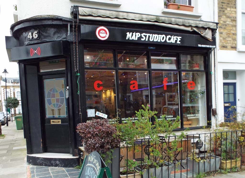 Map Cafe Outside 