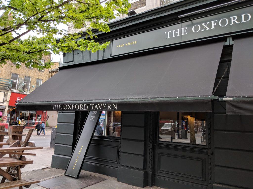Jazz at The Oxford - the exterior of the pub