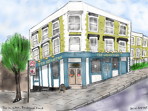 Illustration of The Leighton pub